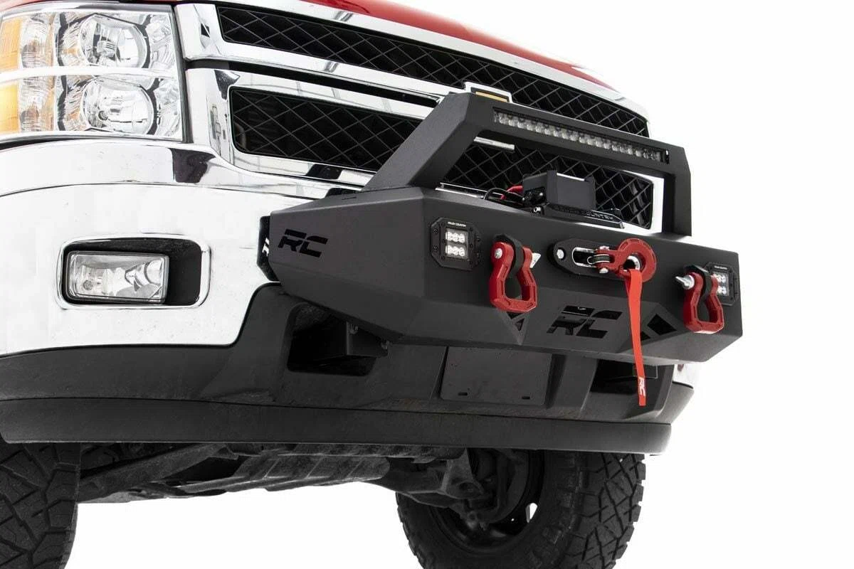 Fits Chevy Silverado 2500 HD_3500 HD 2&4WD (2011-2019) EXO Winch Mount Kit 10764