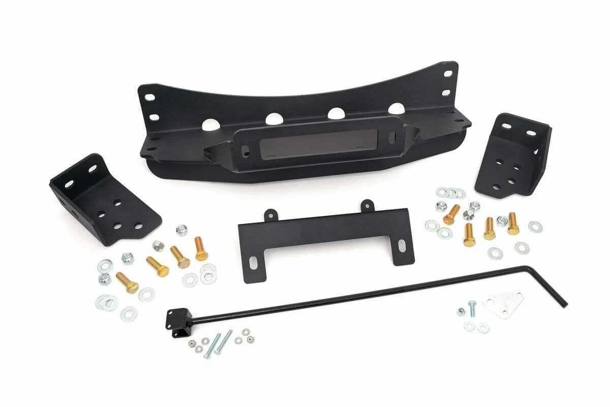Fits Chevy_GMC 1500 (07-13) Hidden Winch Mounting Plate; 1080