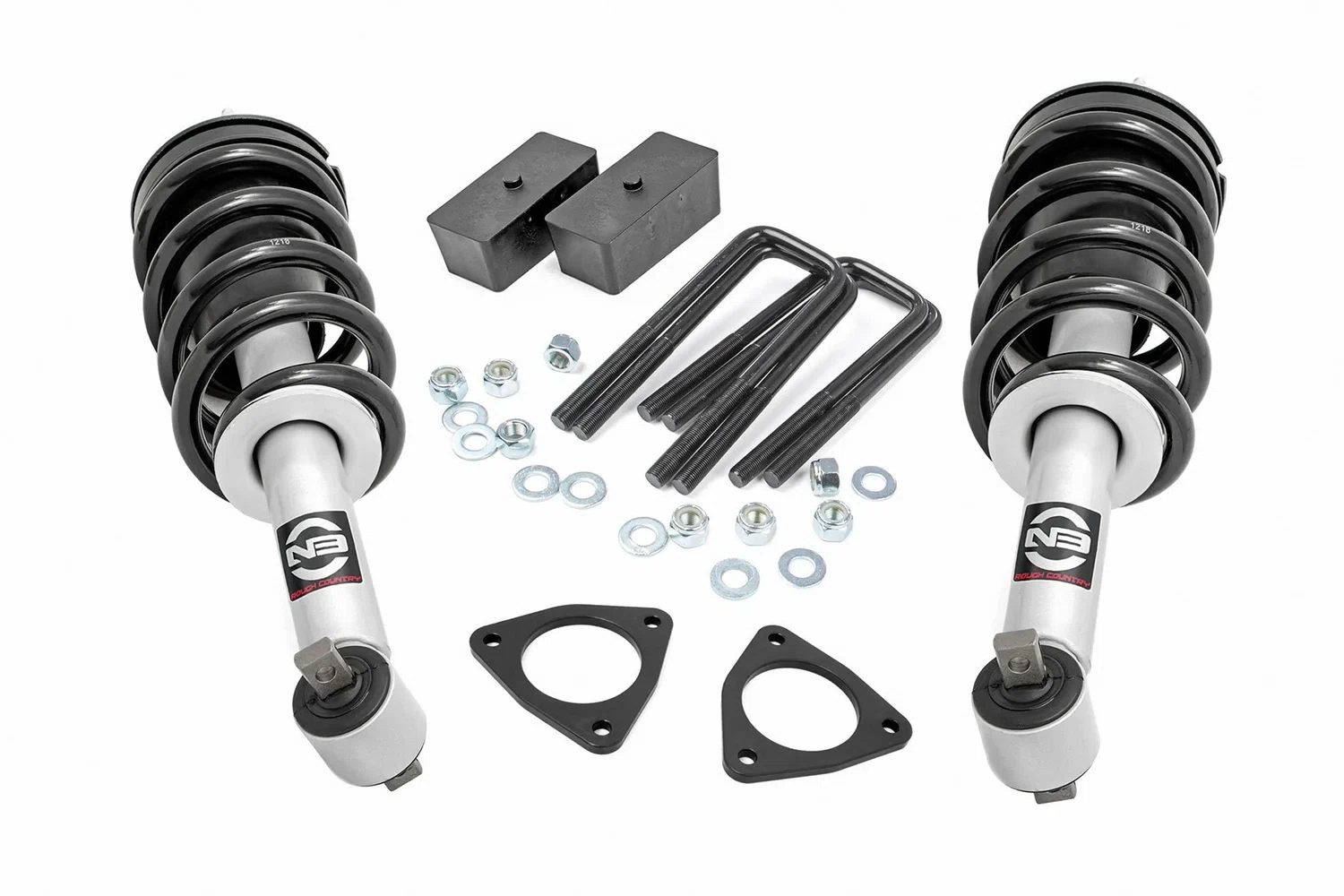 Fits Chevy_GMC 1500 (07-18) 2.5 Inch Lift Kit; Alu_Cast Steel; N3 Strut; 1319