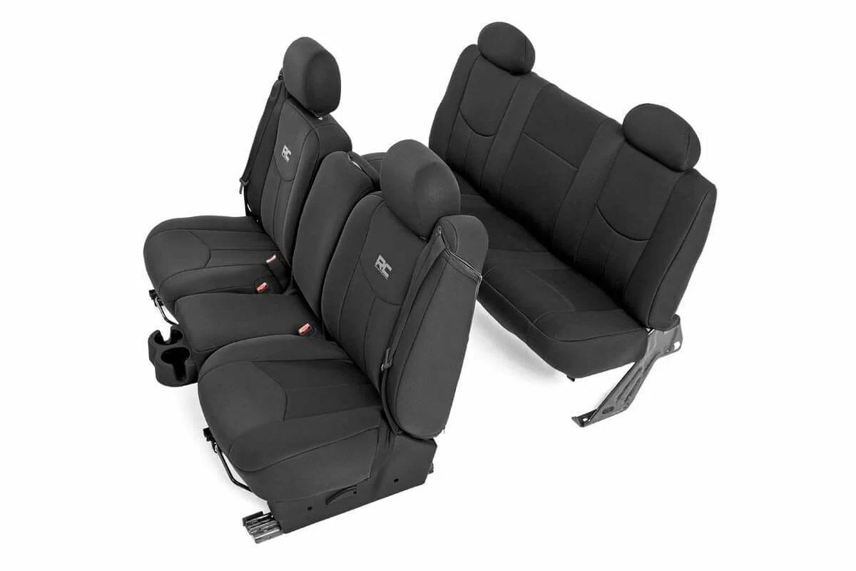 Fits Chevy_GMC 1500 (99-06 & Classic) Seat Covers; FR 40_40_20 & Rear; 91019