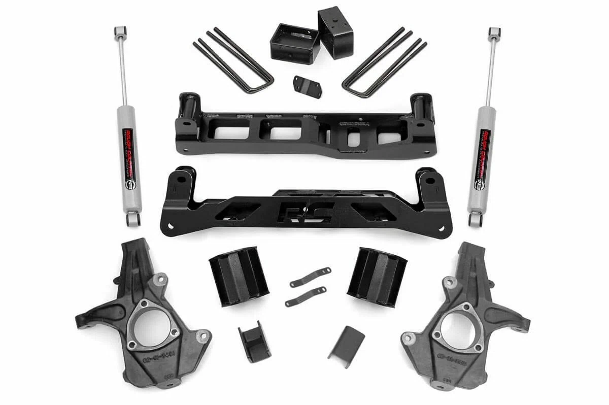 Fits Chevy_GMC 1500 2WD (14-17) 5 Inch Lift Kit; Cast Steel; 24730