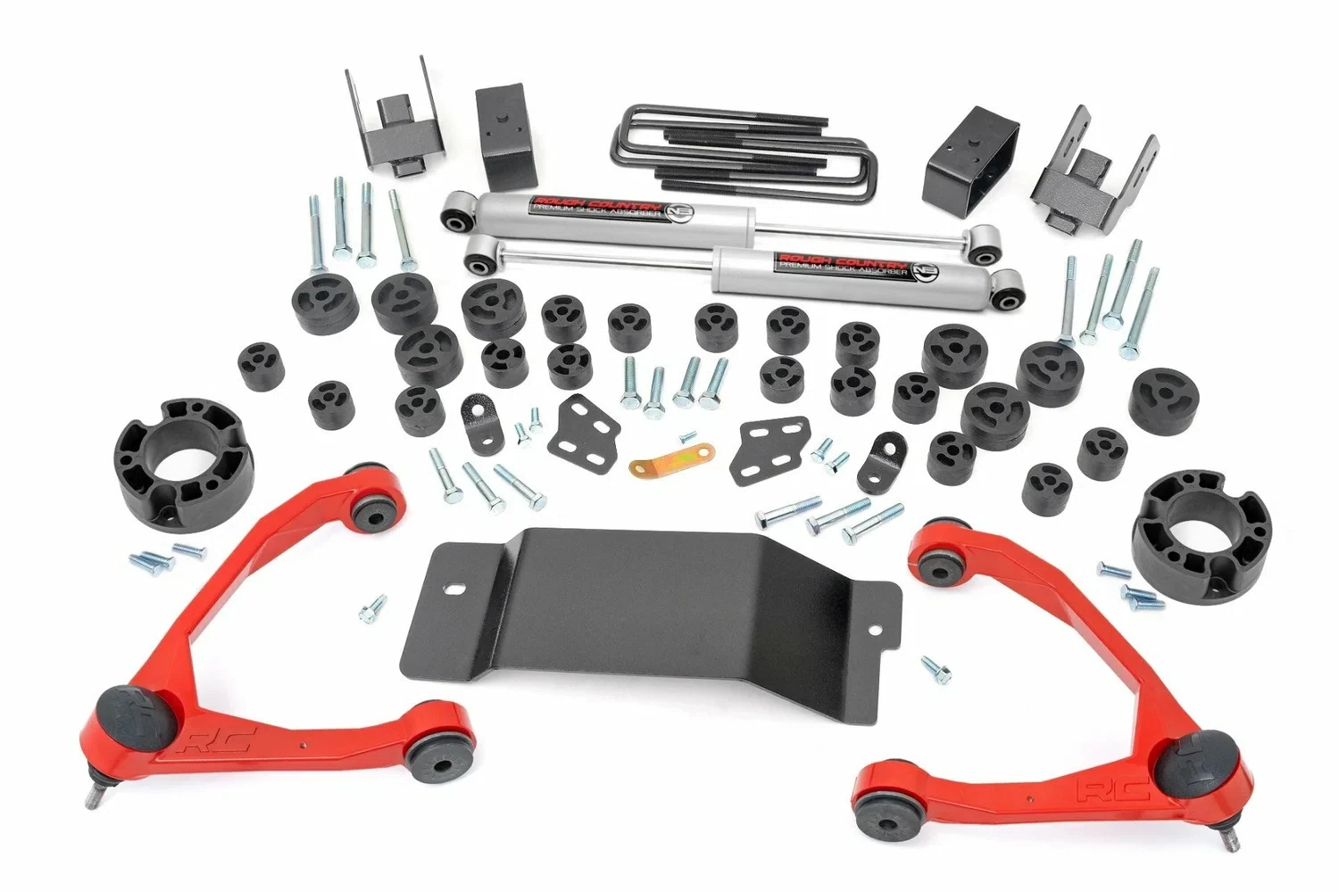 Fits Chevy_GMC 1500 4WD (07-13) 4.75 Inch Lift Kit; Combo; 257.20RED