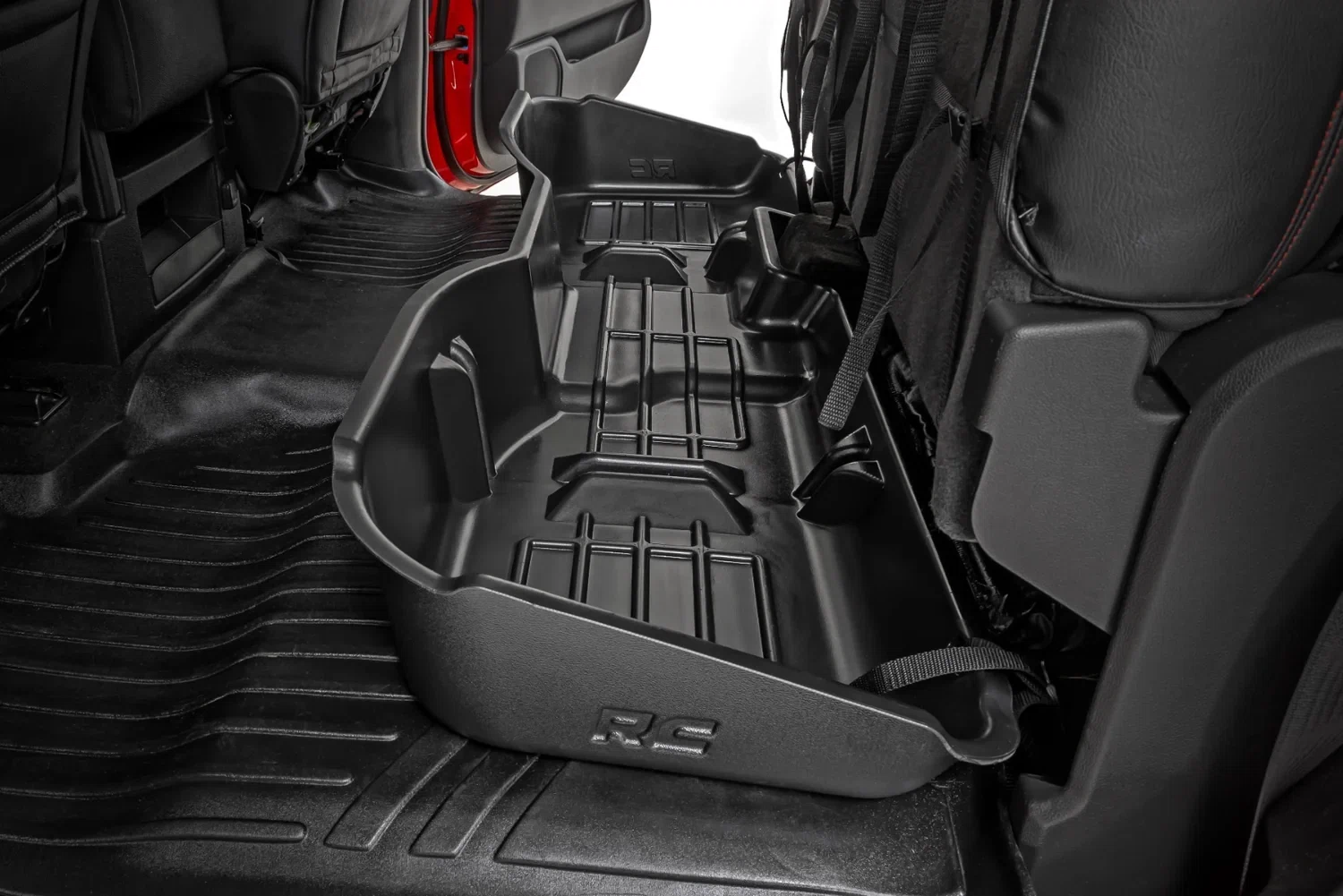 Fits Chevy_GMC 1500_2500HD_3500HD 2WD_4WD Under Seat Storage; Crew Cab; RC09031A