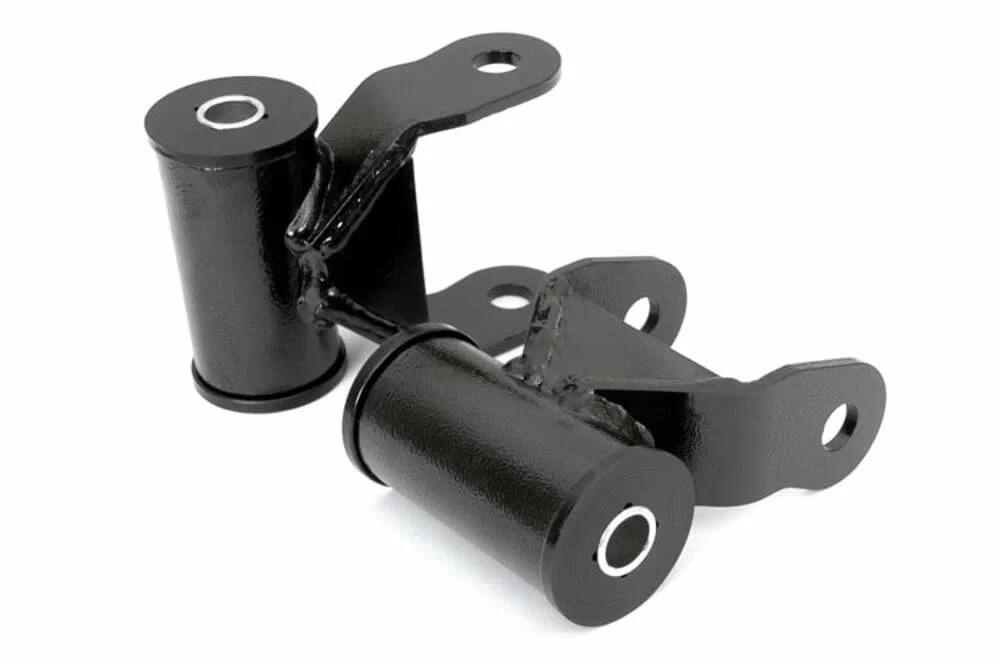 Fits Dodge 1500 2WD_4WD (2002-2008) Lowering Shackles; 1 Inch; RC0503