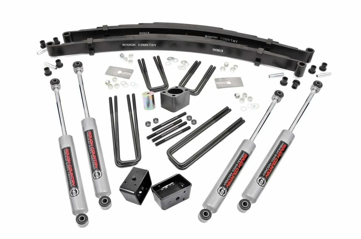 Fits Dodge W100 Truck_W200 Truck 4WD (1974-1977) 4_ Lift Kit; Rear Blocks; 306.2