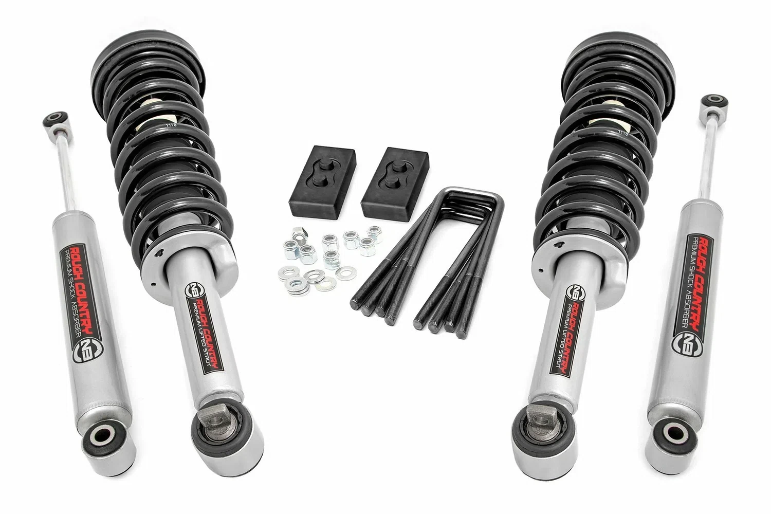 Fits Ford F-150 4WD (2021-2024) 2 Inch Lift Kit; N3 Struts_N3; 57131