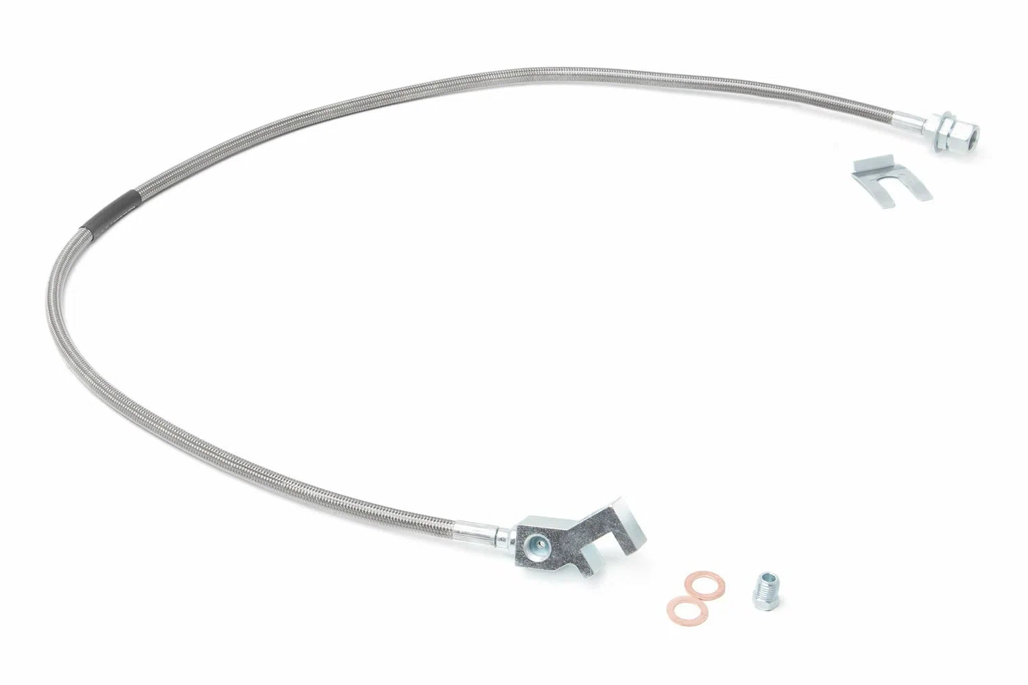 Fits Ford F-250_F-350 SD (99-04) Brake Line; S_S; Rear; 4-8_ Lift; 89713