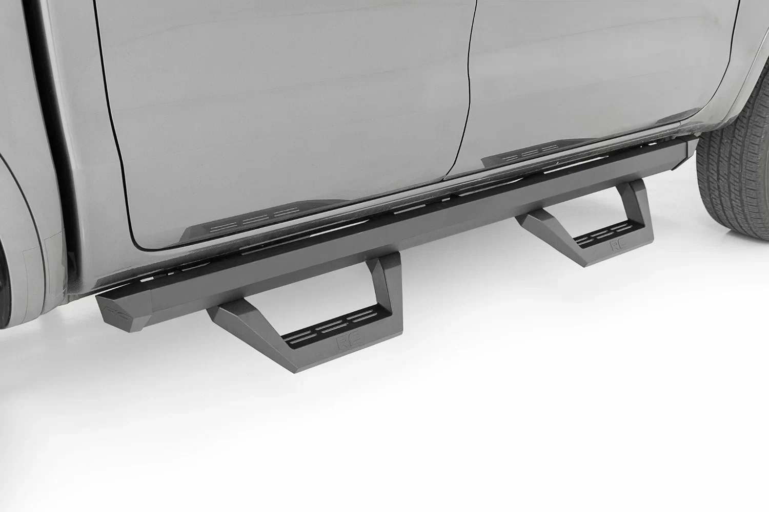 Fits Ford Ranger 2WD_4WD (2019-2024) SRX2 Adjustable Aluminum Steps; 51089