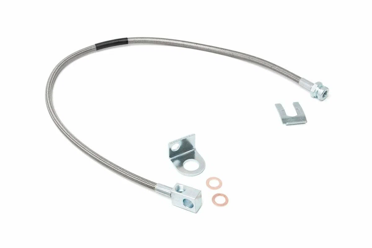 Fits Jeep Cherokee XJ_Wrangler TJ Brake Line; Rear; 4-6_ Lift; 89703