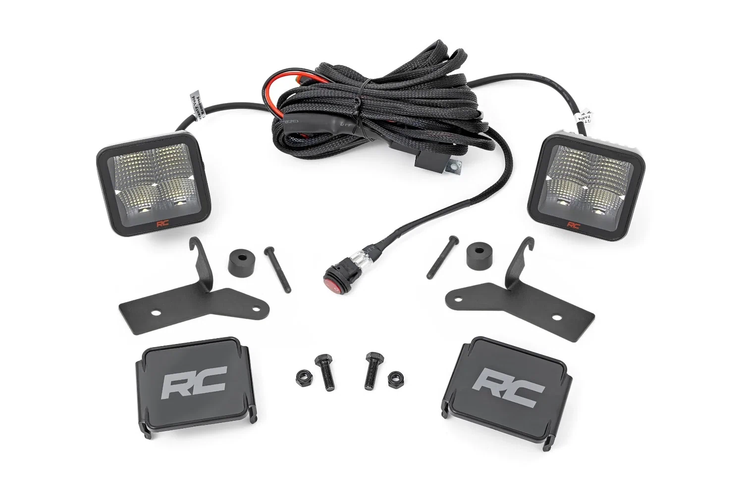 Fits Jeep Gladiator JT (18-24) LED Light Kit Hinge Mount 2_ Spectrum Pair 80052