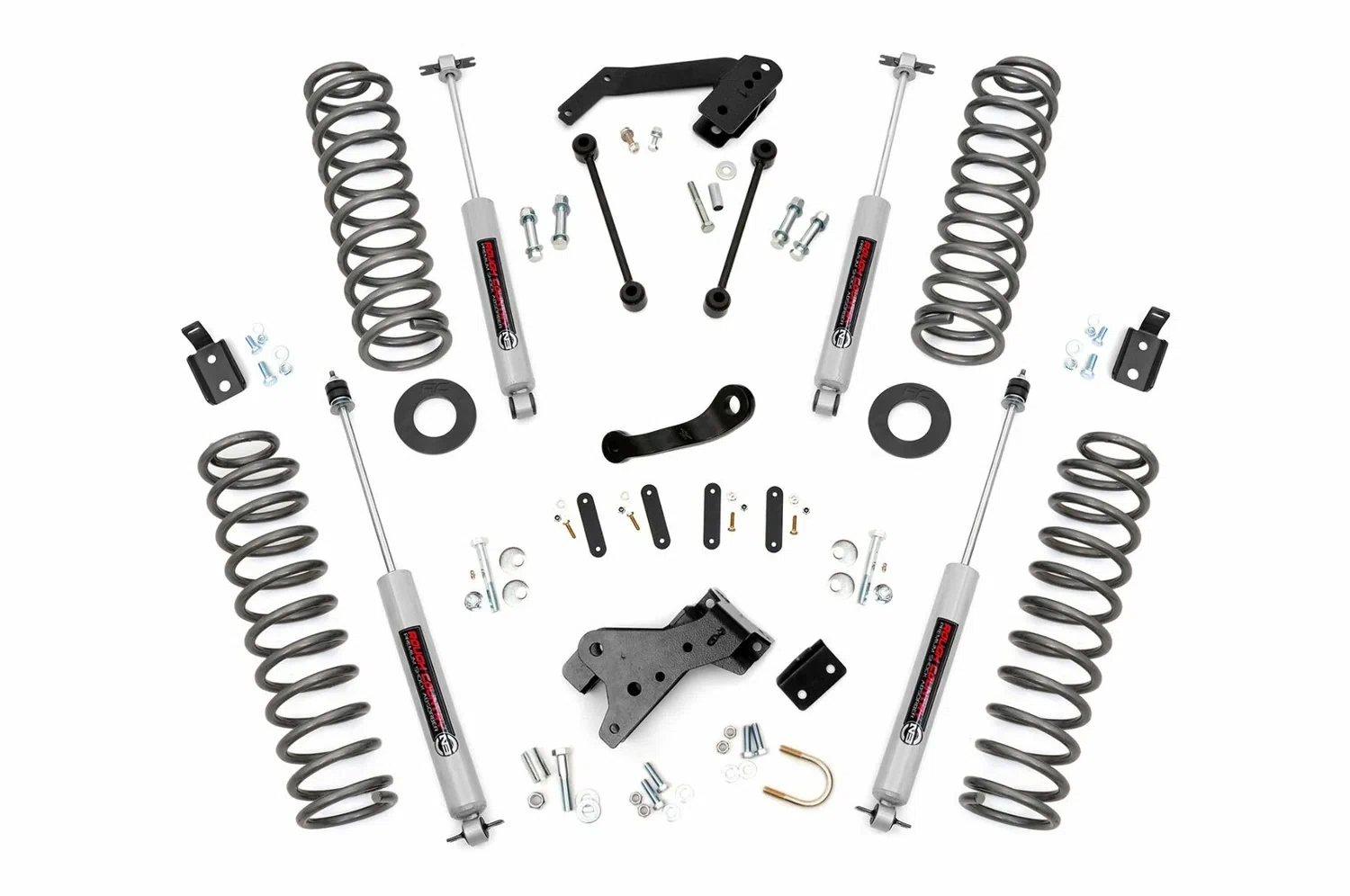 Fits Jeep Wrangler JK 4WD (2007-2018) 4 Inch Lift Kit; 68230