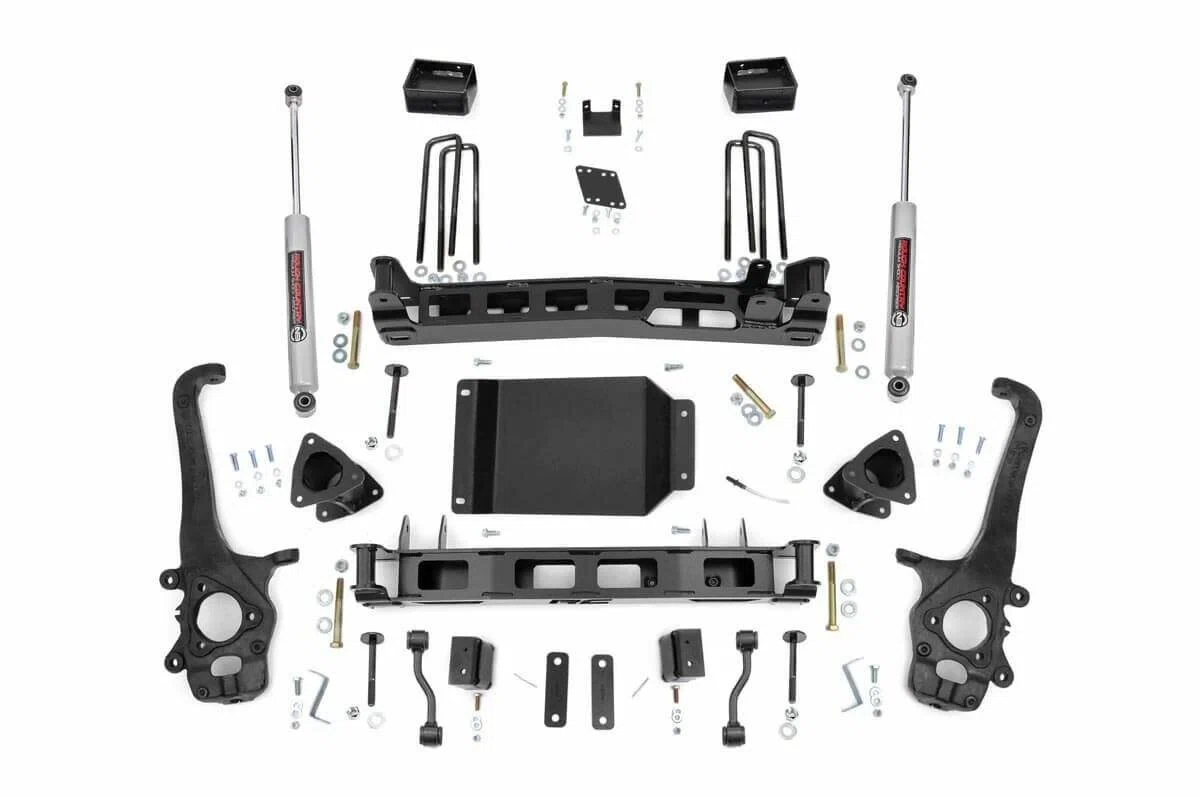 Fits Nissan Titan 2WD_4WD (2004-2015) 4 Inch Lift Kit; 874.2