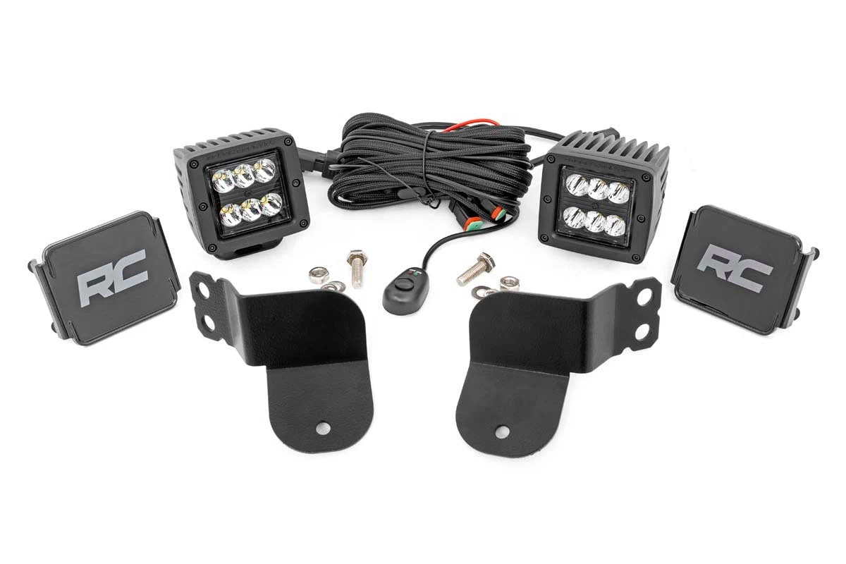 Fits Polaris General_General XP LED Light; Cage Mount; 2_ Black Pair; Spot 93022