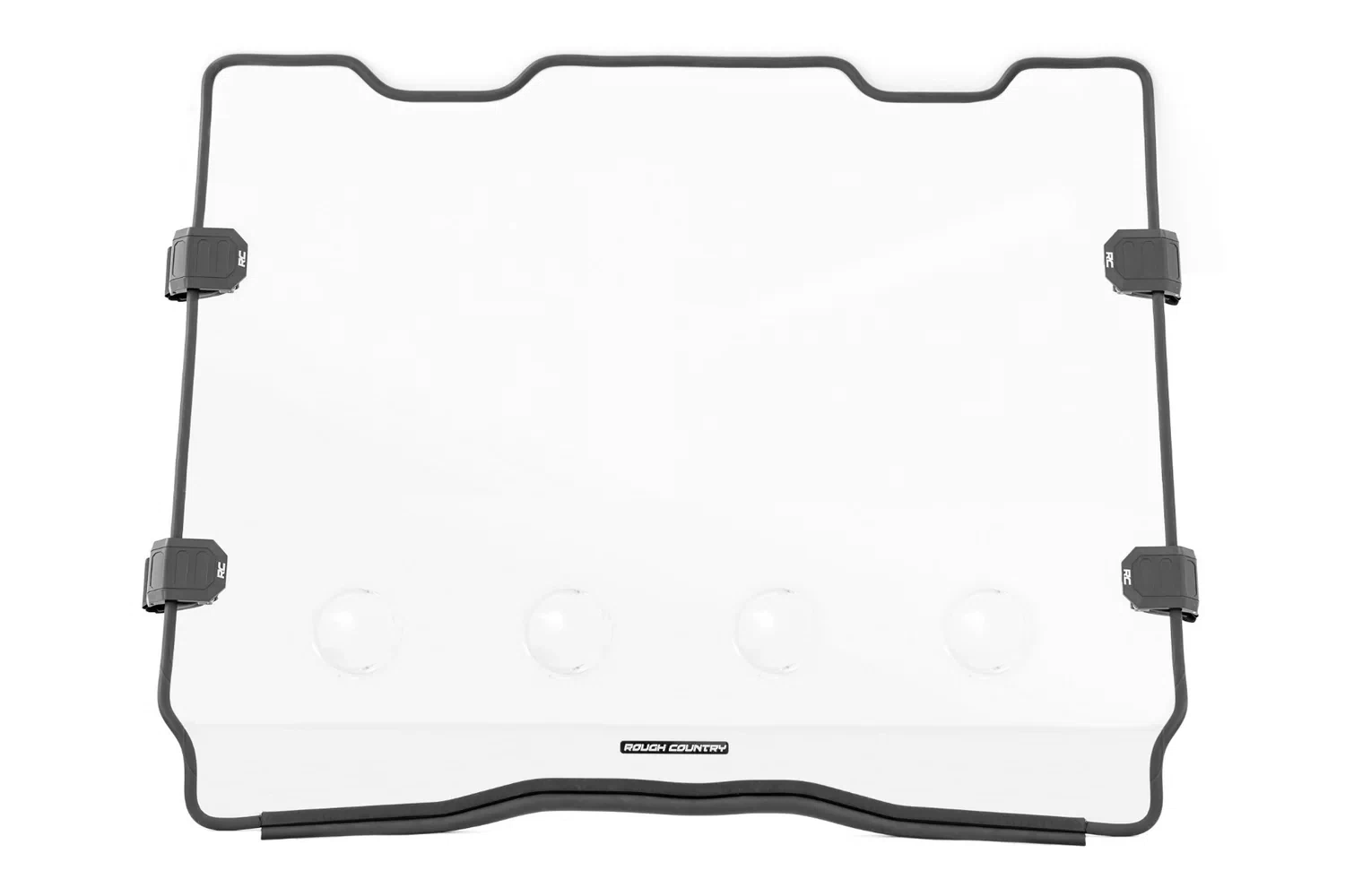 Fits Polaris RZR Turbo R Vented Full Windshield; Scratch Resistant; 98202010