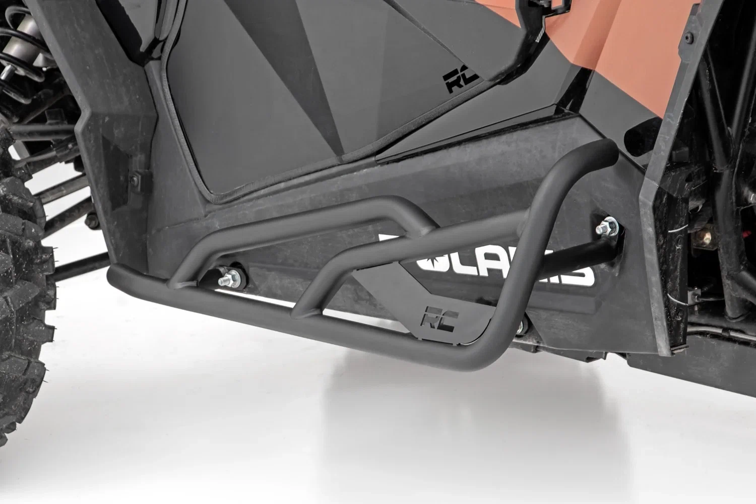 Fits Polaris RZR Turbo S_RZR XP 1000 Rock Slider Kit; 2 Seat; 93064