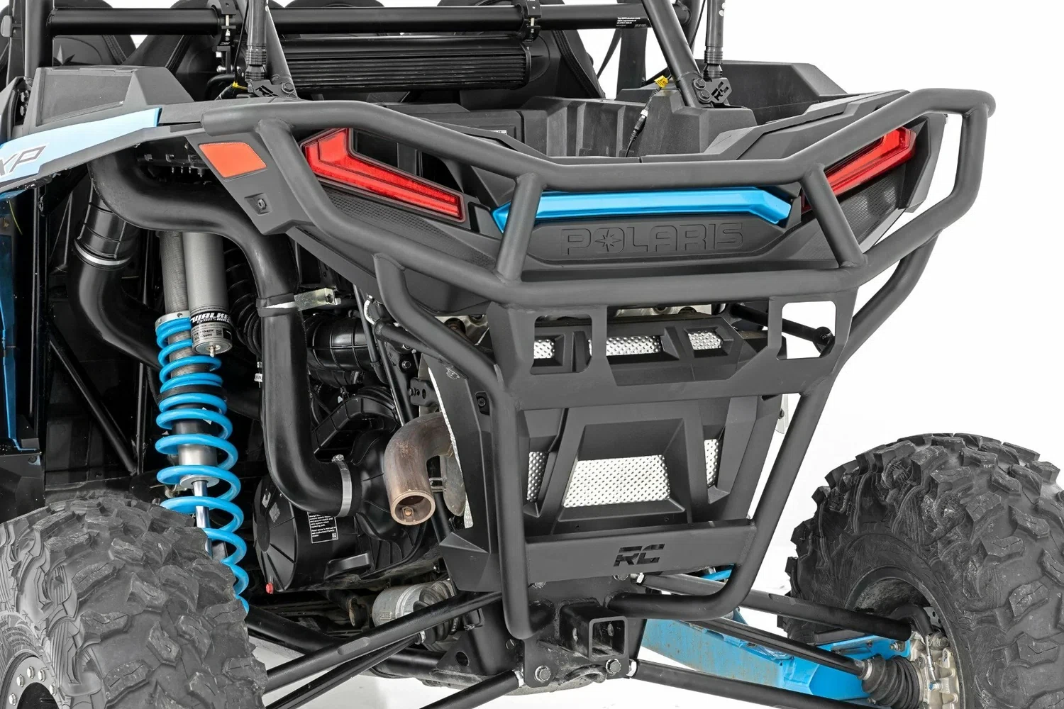 Fits Polaris RZR XP 1000 Tubular Bumper Rear w_ Receiver Hitch 93118