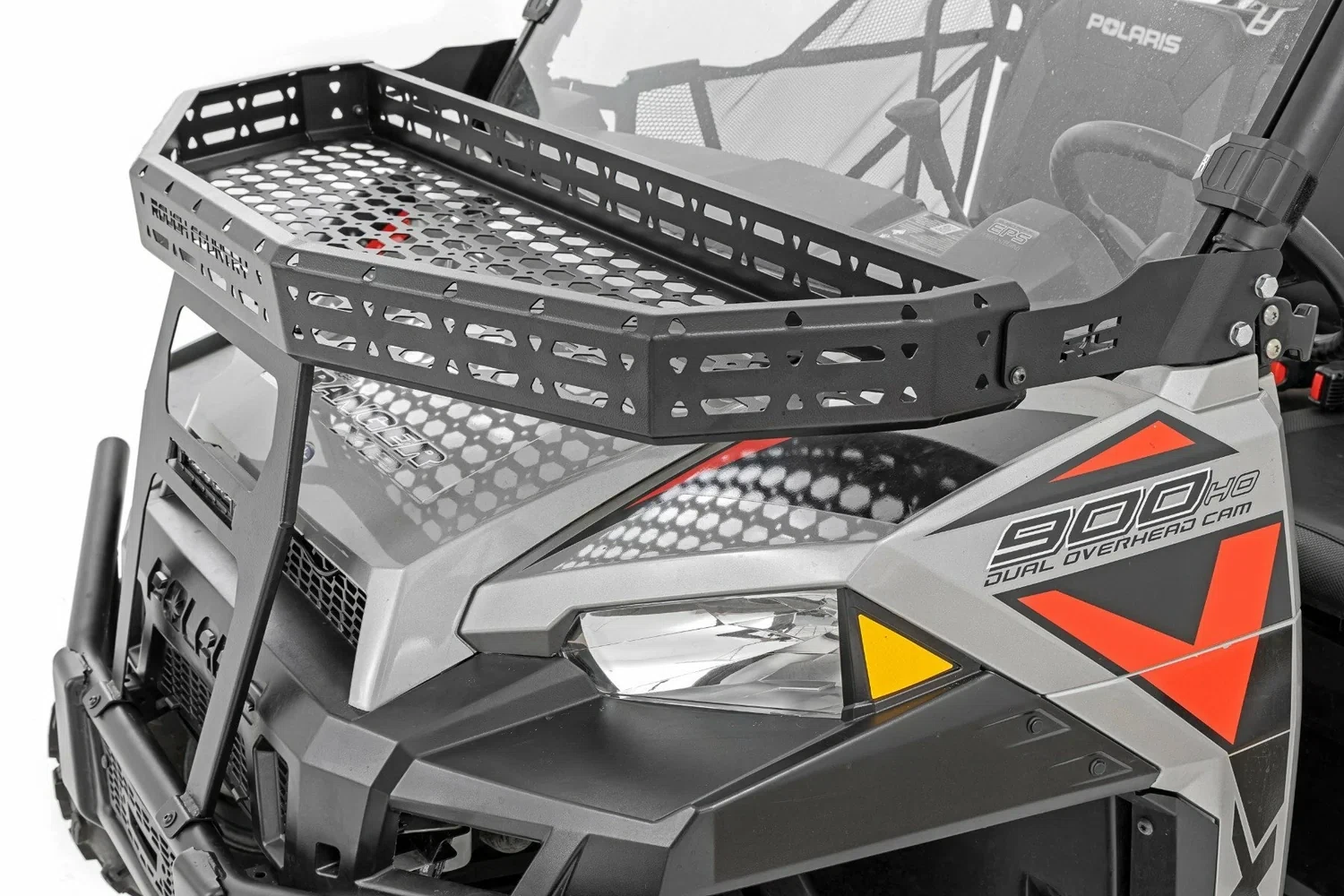 Fits Polaris Ranger XP 900 Front Cargo Rack 6_ Black Slimline 93148