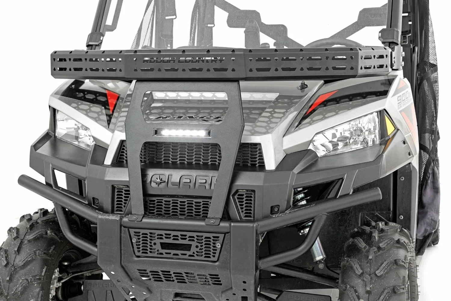 Fits Polaris Ranger XP 900 Front Cargo Rack 6_ Black Slimline 93148