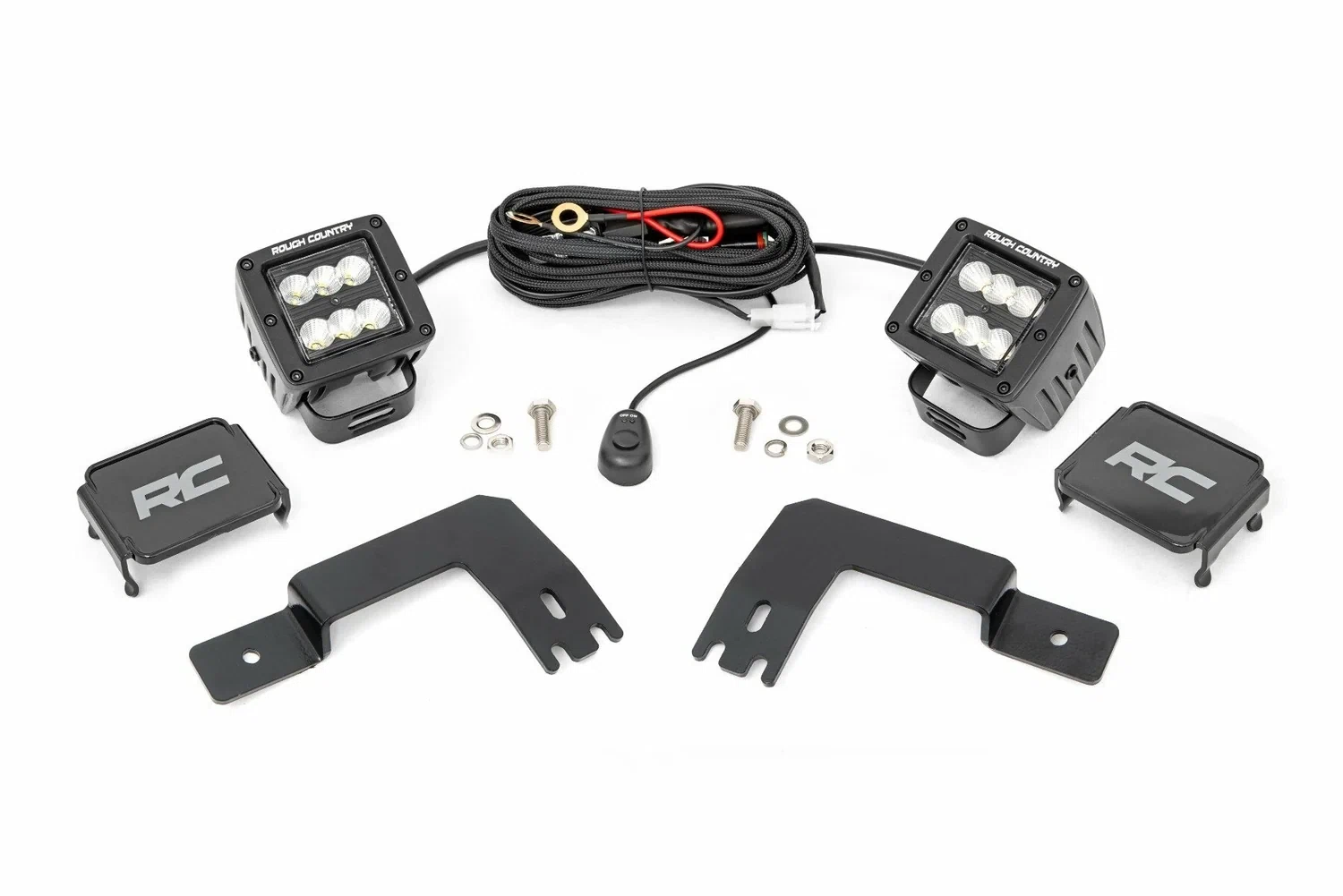 Fits Polaris XPEDITION ADV 5 LED Light; Under Bed Mount; 2_ Black Pair; 93188