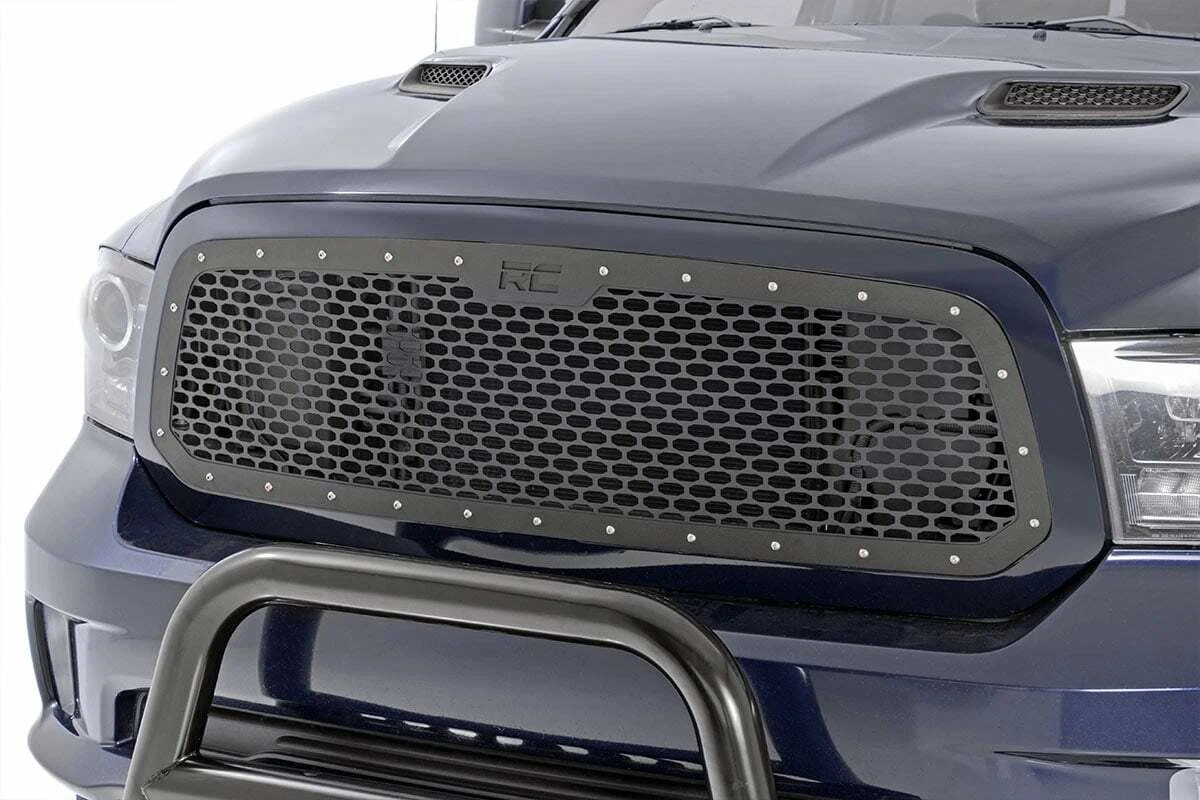 Fits Ram 1500 2WD_4WD (2013-2018 & Classic) Mesh Grille; 70197