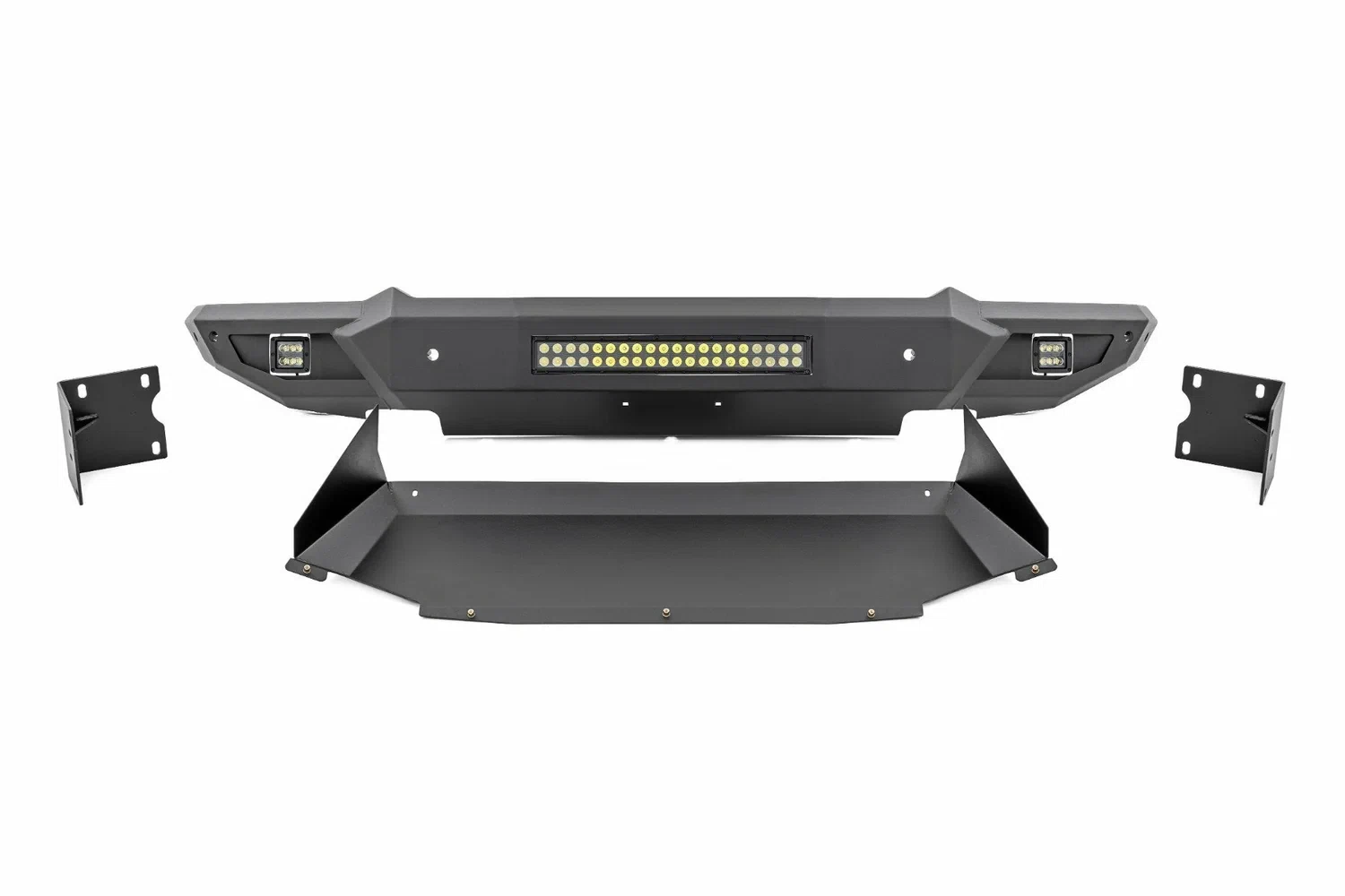 Fits Ram 1500 2WD_4WD (2019-2024) Front Bumper w_Skid Plate; 10808A