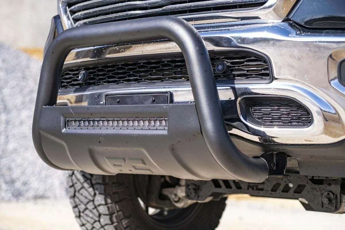 Fits Ram 1500 2WD_4WD (2019-2025) Black LED Bull Bar; B-D4092