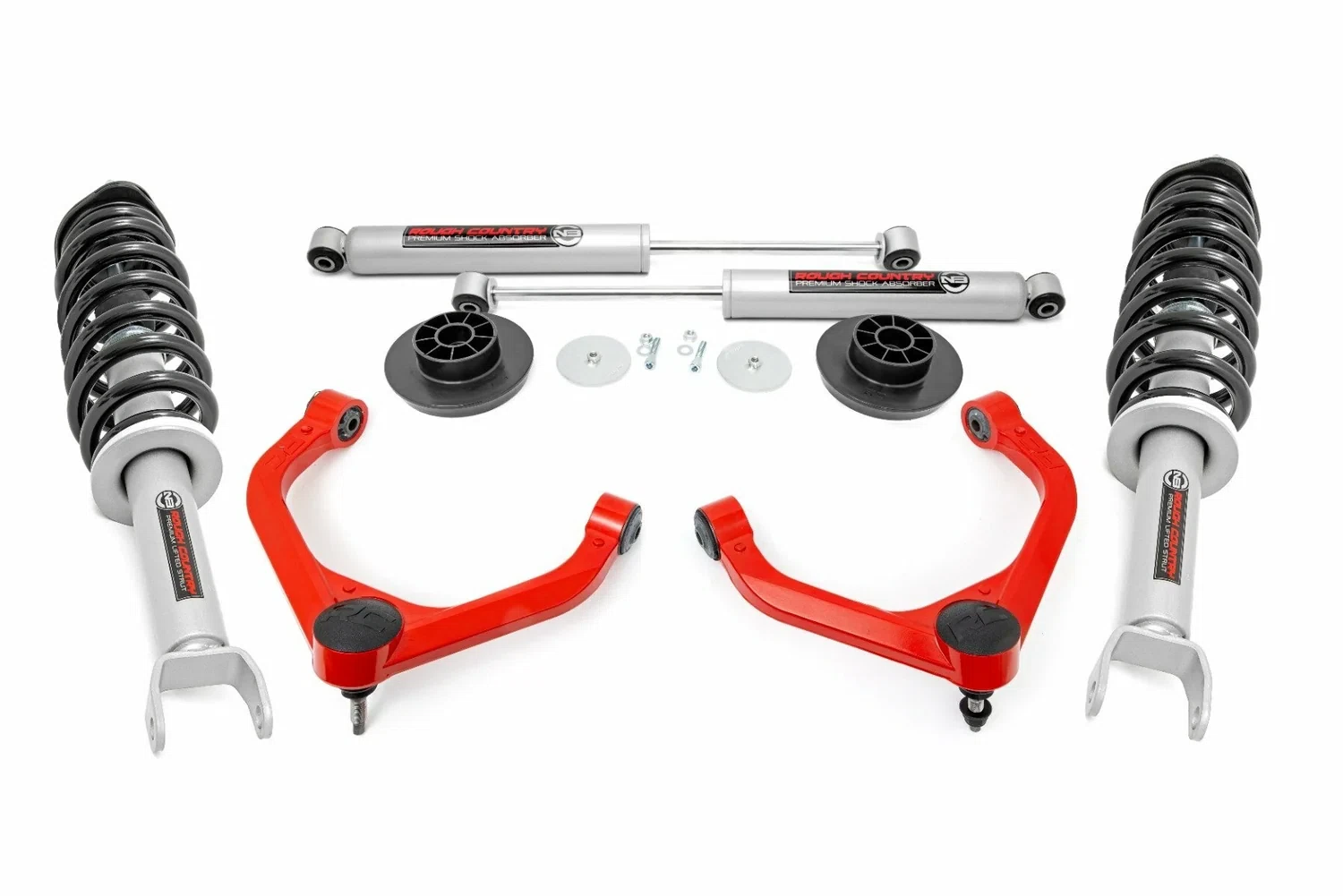 Fits Ram 1500 4WD (2012-2018 & Classic) 3_ Lift Kit; N3 Struts_Shocks; 31231RED