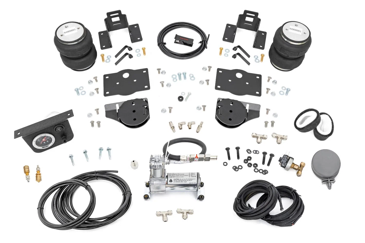 Fits Ram 1500 4WD (2019-2025) Air Spring Kit w_compressor; 10035C