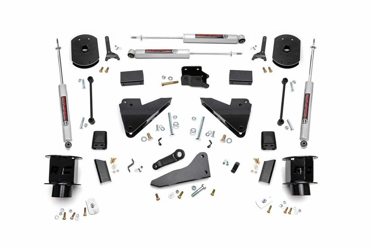 Fits Ram 2500 4WD (2014-2018) 5 Inch Lift Kit; FR Spacer; Radius Arm Drop; 35720