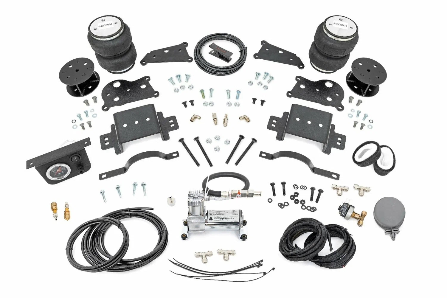 Fits Ram 2500 4WD (2014-24) Air Spring Spacer Kit w_ Compressor 5_ Lift 10033AC