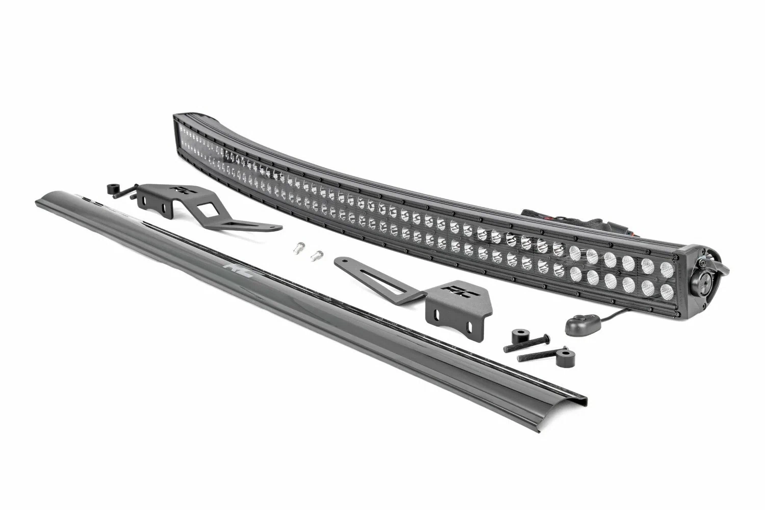 Fits Toyota FJ Cruiser (07-14) LED Light Kit; 50_ Curved; Dual Row Black; 71204