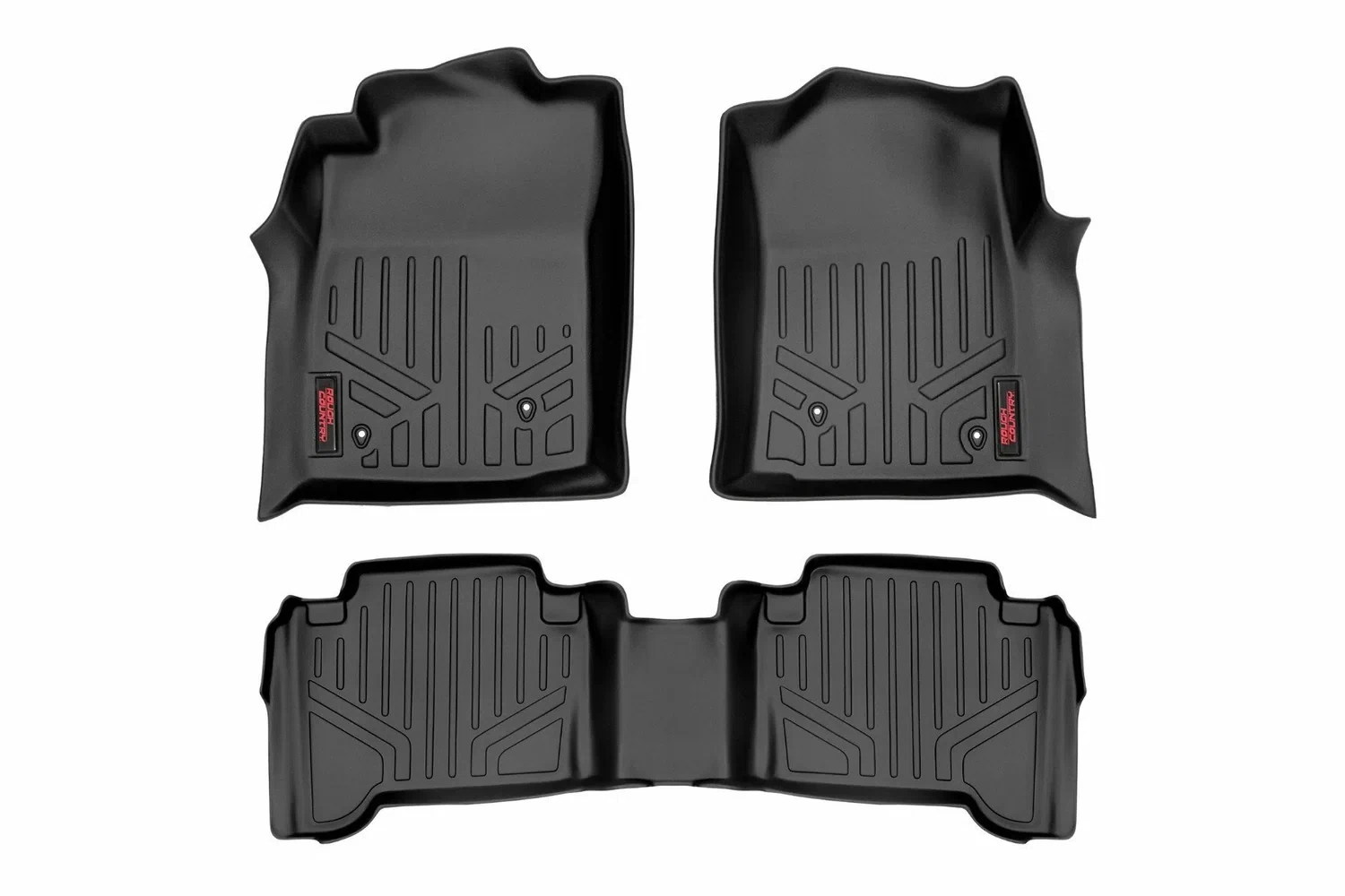 Fits Toyota Tacoma 2WD_4WD (2005-2011) Floor Mats; Front and Rear; M-75113