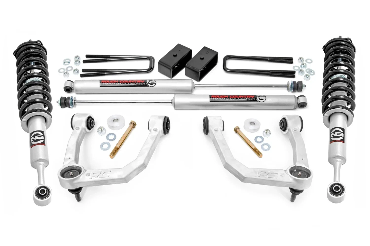Fits Toyota Tacoma 4WD (2005-2023) 3.5 Inch Lift Kit; UCA; N3 Struts; 74231