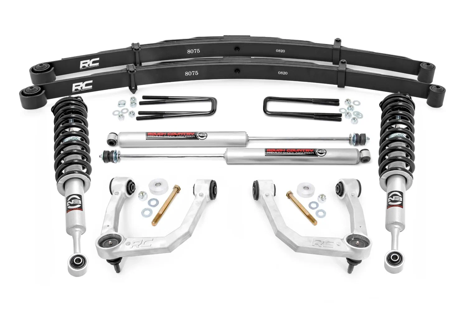 Fits Toyota Tacoma 4WD (2005-2023) 3.5 Inch Lift Kit; UCA; N3 Struts; 74232