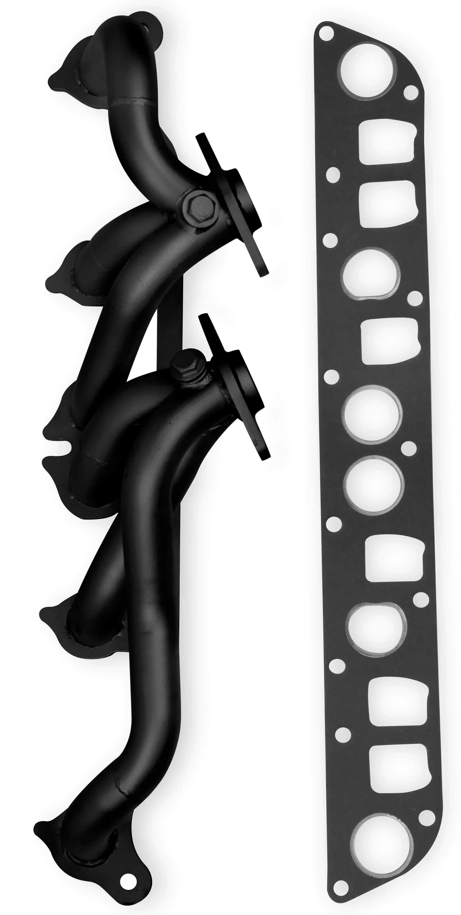 Flowtech Shorty Header - Black Painted - 92003FLT