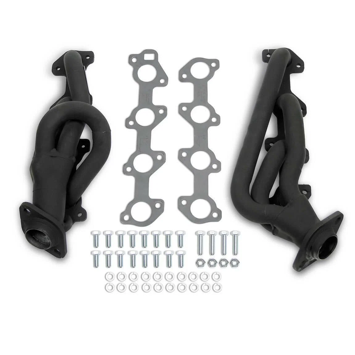 Flowtech Shorty Headers - Black Painted - 91944FLT