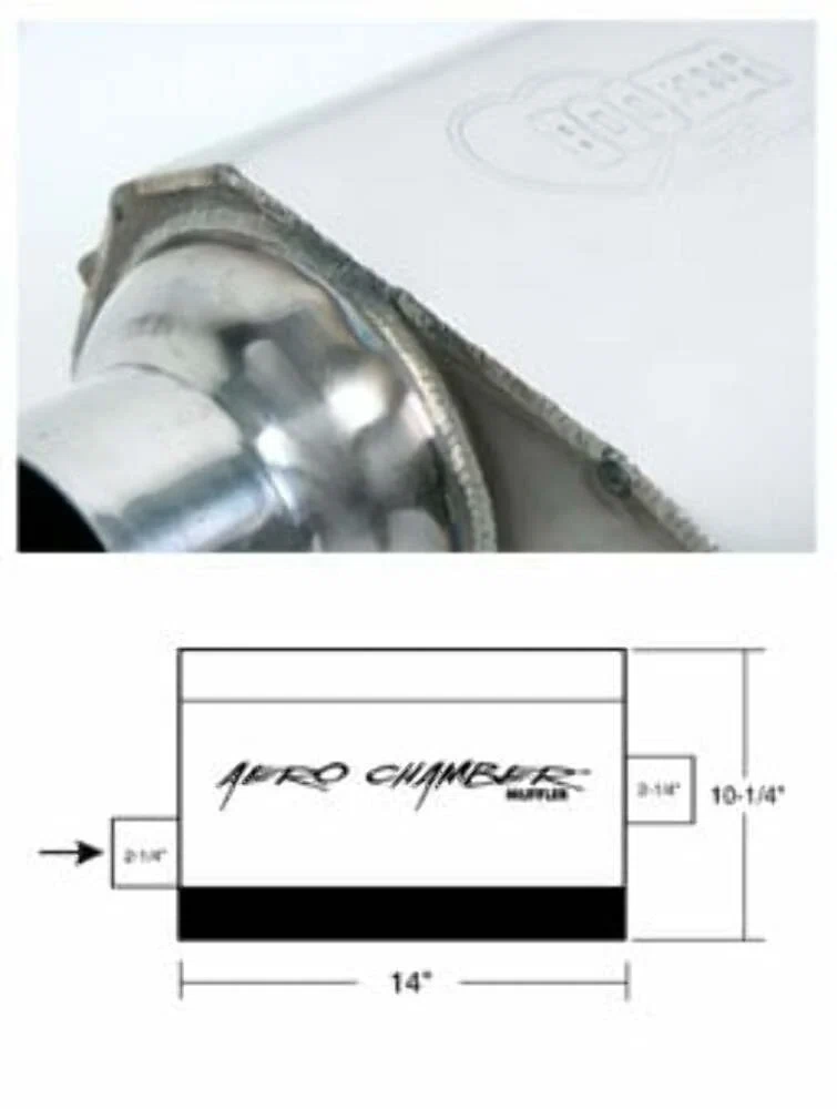 Hooker Aero Chamber Muffler 21501HKR