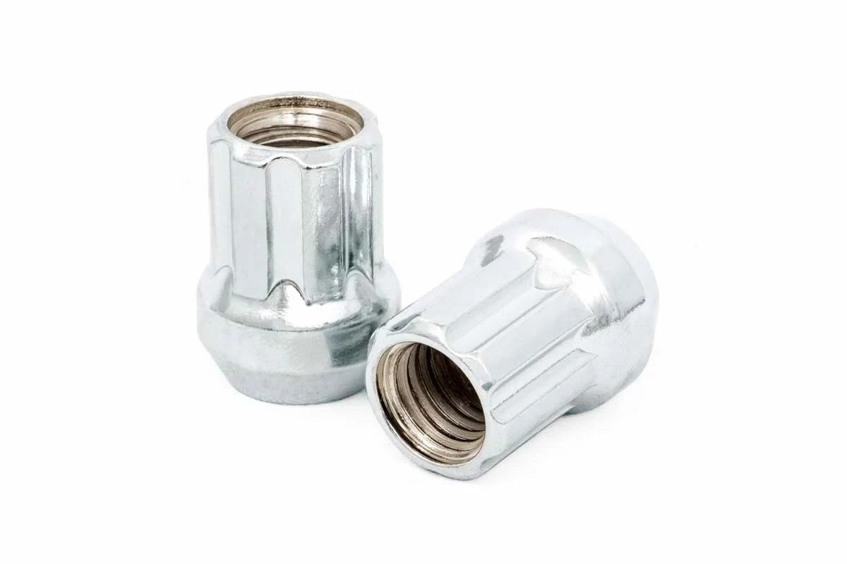 M14 x 2.0 Lug Nut Set of 24; Chrome; Open End 142024CHOE