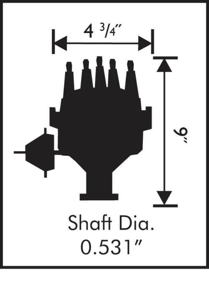 MSD Ignition 8595 Billet Ready-To-Run Distributor Ford FE Engines 332-428