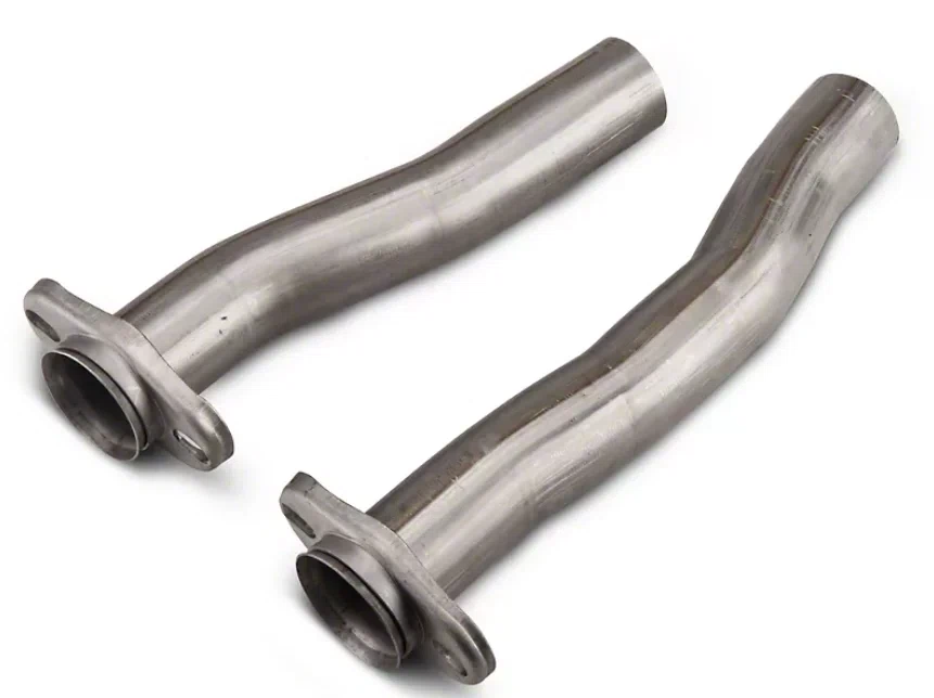Mid Pipe Exhaust Pipe 2.5 in LH 15 3_4 in RH 17 3_4 in
