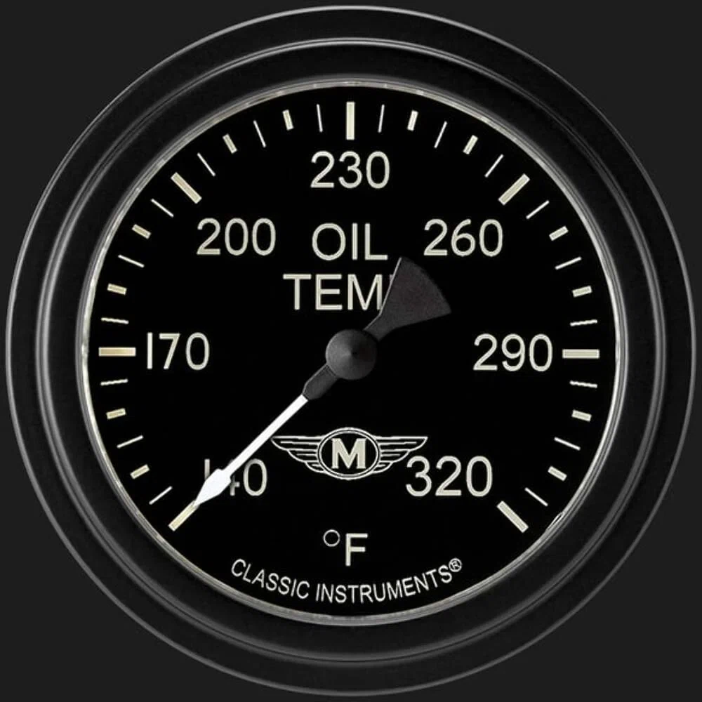 Moal Bomber 2 5_8_ Oil Temperature Gauge MA328BLF