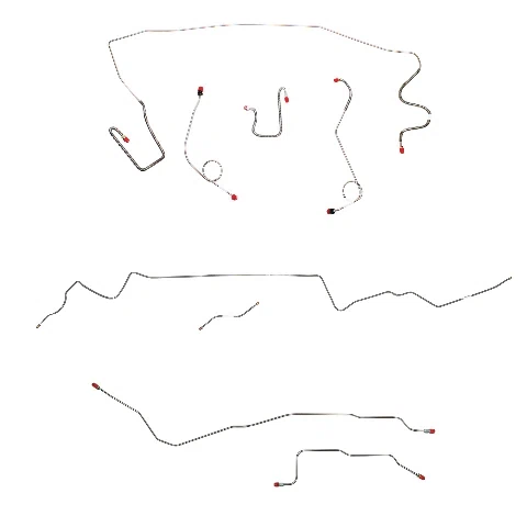 Mopar A Body Complete Brake Line Kit; Fine Lines-CBK0545SS