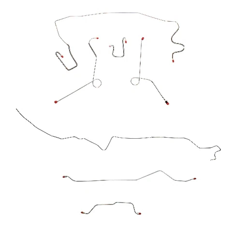 Mopar A Body Complete Brake Line Kit; Fine Lines-CBK0549SS