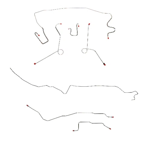 Mopar A Body Complete Brake Line Kit; Fine Lines-CBK0551SS