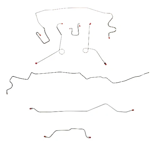 Mopar A Body Complete Brake Line Kit; Fine Lines-CBK0552SS