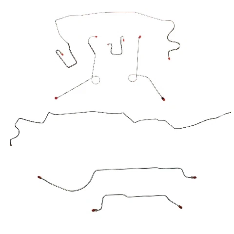 Mopar A Body Complete Brake Line Kit; Fine Lines-CBK0553SS