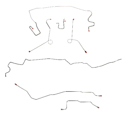 Mopar A Body Complete Brake Line Kit; Fine Lines-CBK0554SS