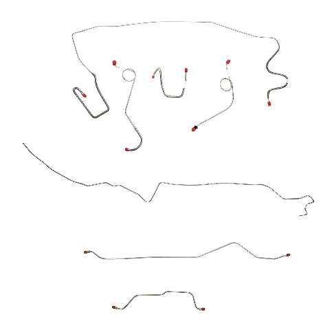 Mopar A Body Complete Brake Line Kit; Fine Lines-CBK0561SS