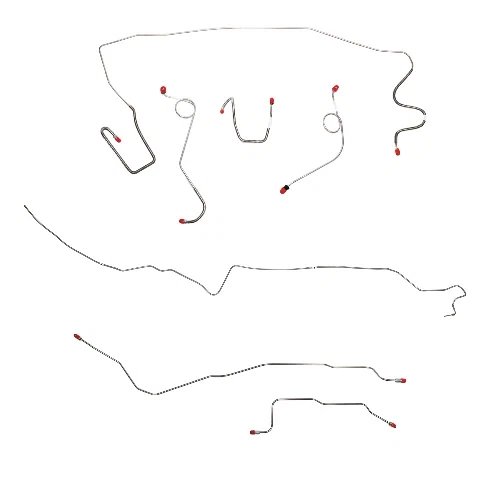 Mopar A Body Complete Brake Line Kit; Fine Lines-CBK0563SS