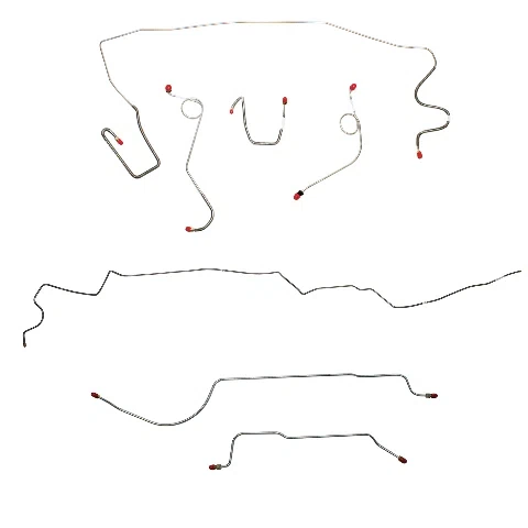 Mopar A Body Complete Brake Line Kit; Fine Lines-CBK0565SS